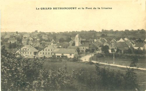 Le Grand Bethoncourt et le pont de la Lizaine
